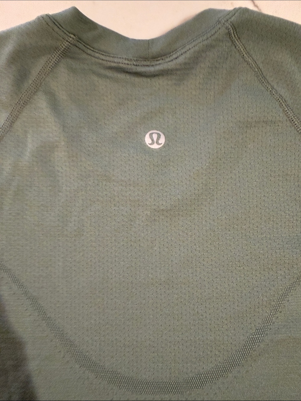 Lululemon Short-Sleeve Crew Neck Top in Sage Green - Picture 3 of 3